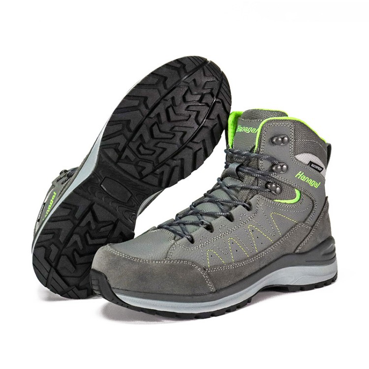 Sepatu Trekking Kulit Gandum Pebble Breathable