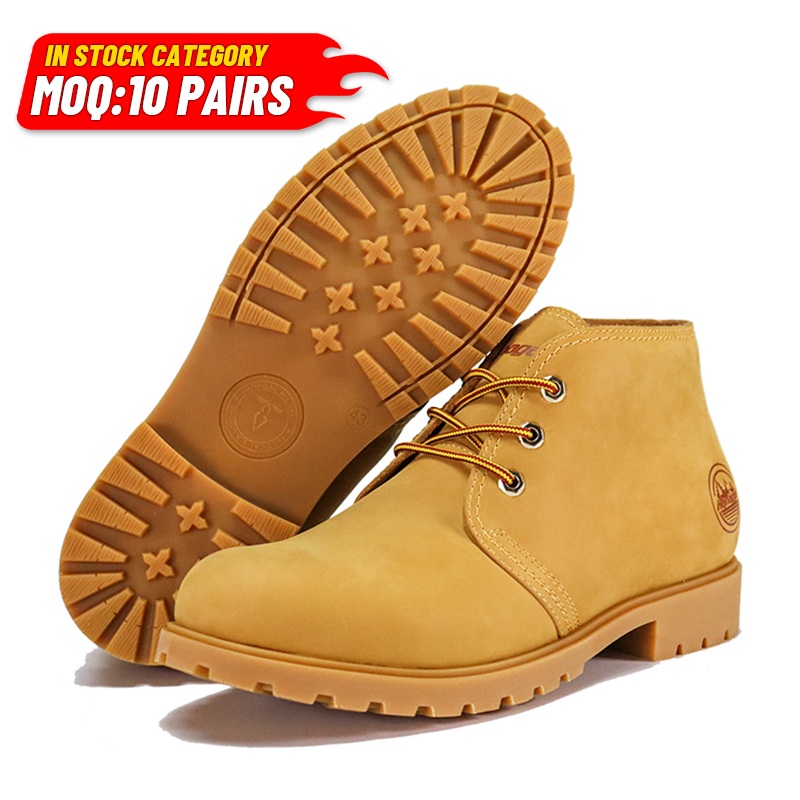 Nyaman Full Karet Nubuck Kulit Boots Casual