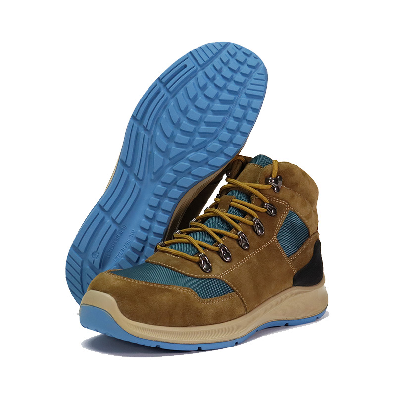 Sepatu Kerja Karet Outsole Suede Kain Nilon