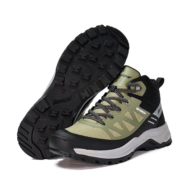 TPU Heat Pressing Flyknit Upper Trekking Shoes